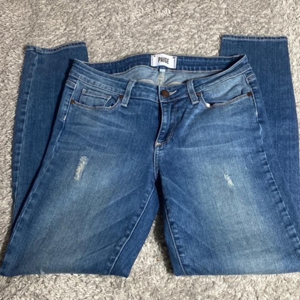 PAIGE Verdugo Ankle stretch skinny jeans lightly distressed (27)